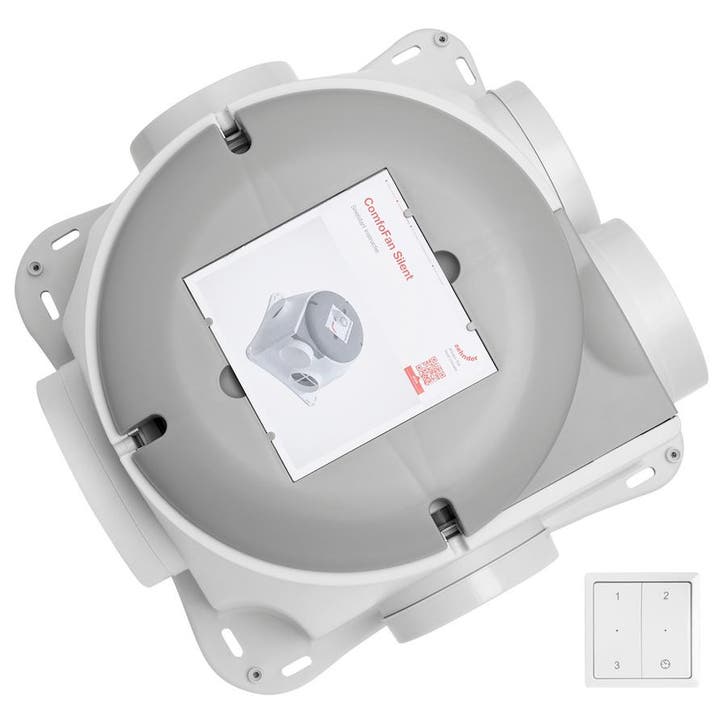 Zehnder Woonhuisventilator ComfoFan Silent 460 m3/h met voch, Doe-het-zelf en Verbouw, Ventilatie en Afzuiging, Nieuw, Verzenden