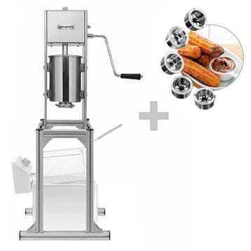 GGM Gastro | Churrosmachine - 5L - met onderstel - incl. 5 |, Verzenden, Nieuw in verpakking, RVS Meubilair