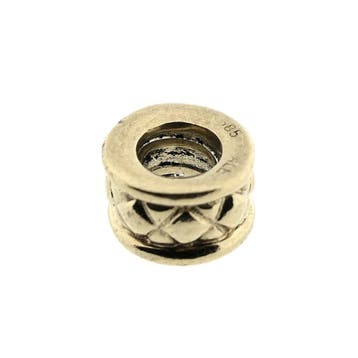 Pandora spacer; Goud; Criss Cross Charm (Hanger of bedel), Ophalen of Verzenden, Gebruikt, Goud, Overige merken