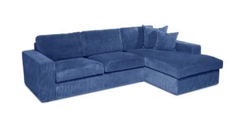 Loungebank Leiden - loungebanken - Blauw, Huis en Inrichting, Banken | Bankstellen, Nieuw, Stof