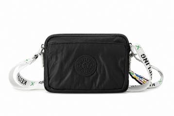 Kipling Schoudertas Zwart, Verzenden, Zo goed als nieuw, Zwart