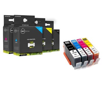 Geschikt HP 364XL SET hoge capaciteit van Inktmedia MET CHIP, Nieuw, Cartridge, Inktmedia