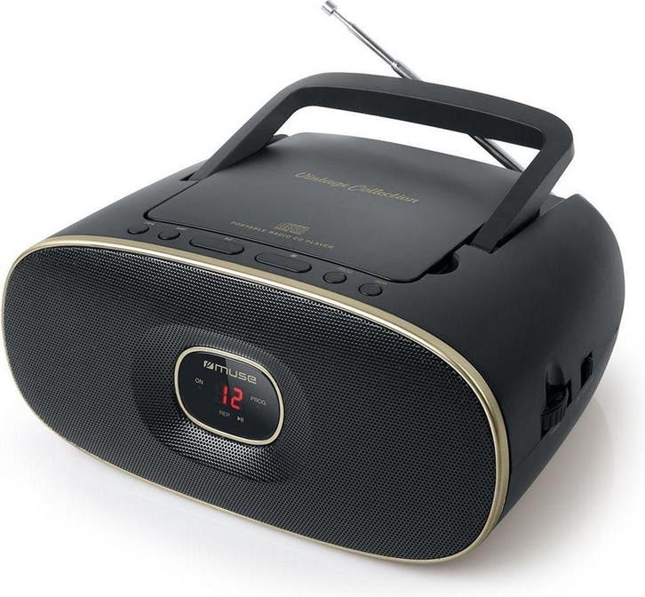 Muse MD-202 VT - Draagbare radio, CD-speler - zwart, Audio, Tv en Foto, Mp3-spelers | Overige merken, Verzenden