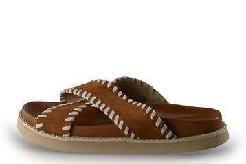 Sub55 Slippers in maat 42 Cognac, Slippers, Overige kleuren, Verzenden, Sub55