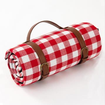 met lederen band | picknick deken, Verzenden, Nieuw