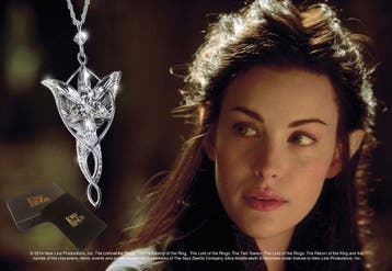 Lord of the Rings Pendant Arwen´s Evenstar (silver plated), Ophalen of Verzenden, Nieuw