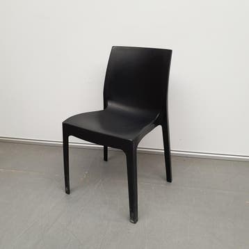 Roma binnen / buitenstoel - kunststof zwart (alleen per set), Huis en Inrichting, Stoelen, Ophalen of Verzenden, Nieuw