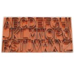 Uitstekerset Alfabet Groot RVS Set/26, Verzenden, Nieuw