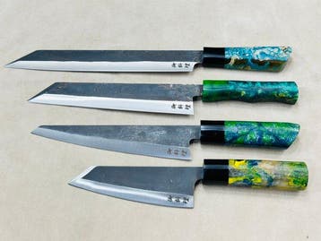Burja, Bunka, Kiritsuke & Nakiri - Keukenmes - Burja, Bunka,
