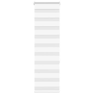 vidaXL Zebra rolgordijn 50x150 cm stofbreedte 45,9cm, Verzenden, Nieuw, Wit