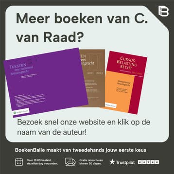 Teksten Europees belastingrecht / 2024/2025 - C. van Raad, Boeken, Verzenden, Zo goed als nieuw, C. van Raad