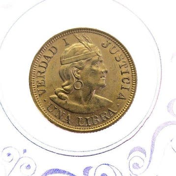 Peru. 1 Libra 1917