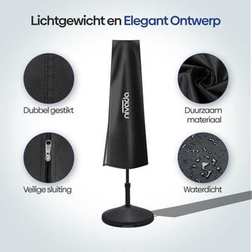 NIVADA Waterdichte Parasolhoes 420D Oxford Ø270cm - Geschikt, Ophalen of Verzenden, Zo goed als nieuw