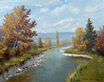 Eugène Devaud de Madelin (1906–1992) - Autumn River