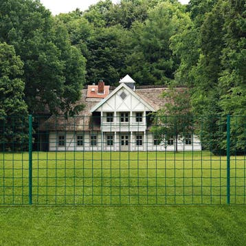 vidaXL Euro hek 20x1,2 m staal groen, Verzenden, Nieuw, IJzer, Minder dan 1 meter