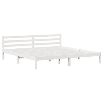Bedframe Wit XL | Laatste Stuk!, Huis en Inrichting, Slaapkamer | Bedden, Wit, Tweepersoons, Ophalen of Verzenden, Zo goed als nieuw