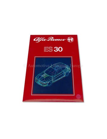 1989 ALFA ROMEO ES 30 PERSMAP ENGELS, Nieuw, Alfa Romeo, Author