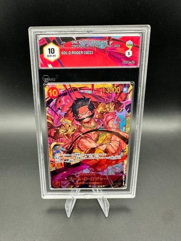 One Piece - 1 Graded card - GOL D. ROGER 118 Secret rare,, Nieuw