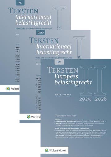 9789013178333 Teksten Internationaal  Europees belastingr..., Boeken, Studieboeken en Cursussen, Verzenden, Nieuw