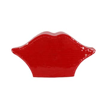 Decoratief Object DISCO LIP 45cm mozaïek rood - 70088, Ophalen of Verzenden, Nieuw