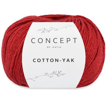 Katia Concept Cotton-Yak - 105 rood - Katoen / Jakwol Gare, Ophalen of Verzenden, Nieuw