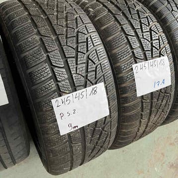 2 x Pirelli Scorpion Zero 245-45-18 Winterbanden 9mm, 18 inch, Band(en), Personenwagen, Gebruikt
