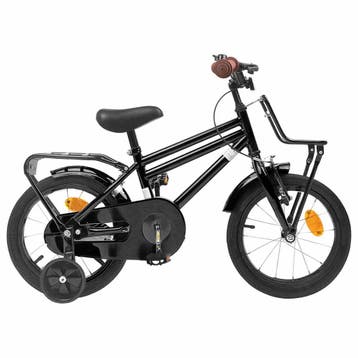 vidaXL Kinderfiets 14 Inch voor 3-5 jaar oud Zwart, Verzenden, Nieuw