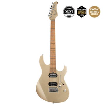Cort G300 PRO MGD ST-Style Elektrische Gitaar Gold, Ophalen of Verzenden, Nieuw