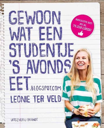 Gewoon wat een studentje s avonds eet.blogspot.bom, Verzenden, Zo goed als nieuw, Leonie ter Veld