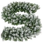 Ruhhy Kerstslinger met sneeuw 270 cm – Dikke kunstguirlan., Diversen, Kerst, Ophalen of Verzenden, Nieuw