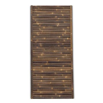 Bamboe schutting Stripe - 90 x 200 cm - Donker - Horizontale, Tuin en Terras, Schuttingen, Verzenden, Nieuw