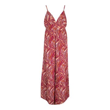 Même Road • rode maxi jurk • 38 (IT44), Kleding | Dames, Jurken, Maat 38/40 (M), Nieuw, Rood, Même Road