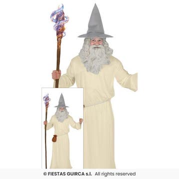 Gandalf Kostuum Wit, Verzenden, Nieuw, Feestartikel