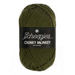 Scheepjes Chunky Monkey 100g - 1027 Moss Green, Hobby en Vrije tijd, Breien en Haken, Verzenden, Nieuw