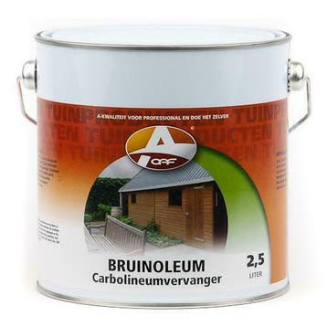 bruinoleum 5ltr, Doe-het-zelf en Verbouw, Verf, Beits en Lak, Verzenden, Nieuw