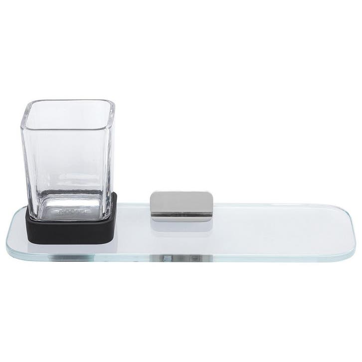 Glashouder Met Planchet Geesa Shift Chroom, Doe-het-zelf en Verbouw, Sanitair, Ophalen of Verzenden