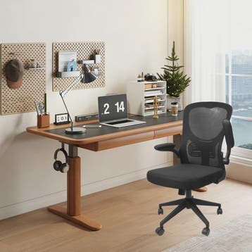 Ergonomische Bureaustoel met Mesh Rugleuning, Opklapbare Arm, Verzenden, Nieuw