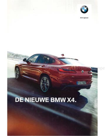 2018 BMW X4 BROCHURE NEDERLANDS, Boeken, Auto's | Folders en Tijdschriften, Nieuw, BMW, Author