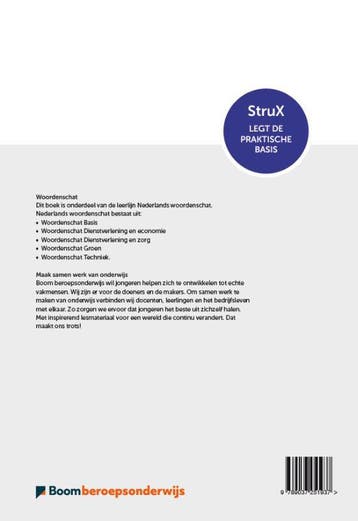 Woordenschat dienstverlening en zorg / StruX 9789037251937, Verzenden, Gelezen, Boom Beroepsonderwijs