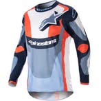 Alpinestars Fluid MX shirt navy oranje - MAAT S, Motoren, Verzenden, Nieuw met kaartje, Motorcrosskleding