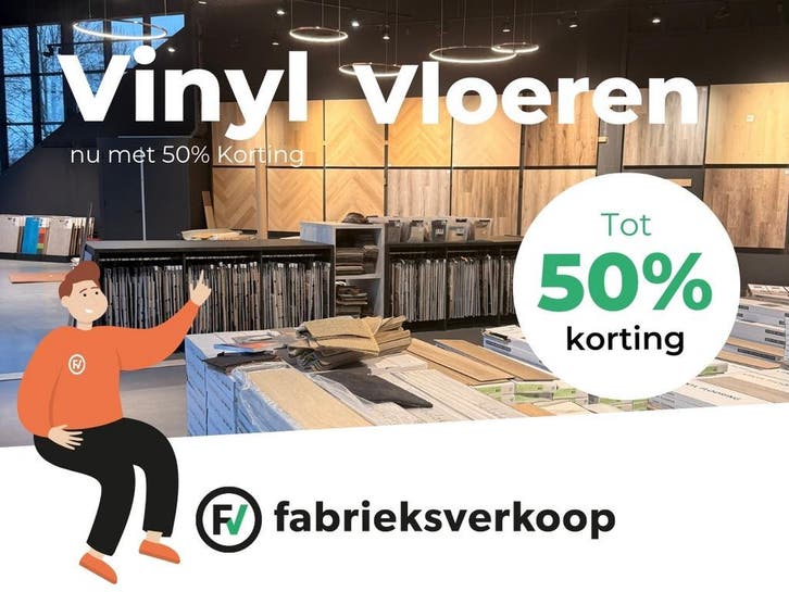 Vinyl Vloeren aanbieding -Tot 50% Korting | OP = OP, Huis en Inrichting, Stoffering | Vloerbedekking, Wit, Crème, Beige, Bruin