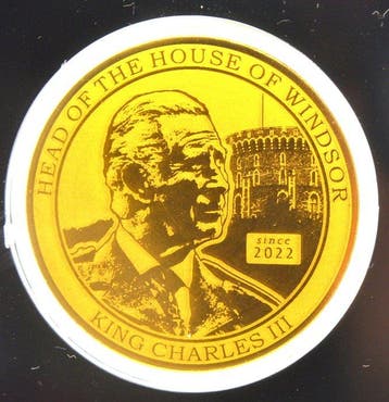 Verenigd Koninkrijk. Medal King Charles III 2022 - 1/200oz