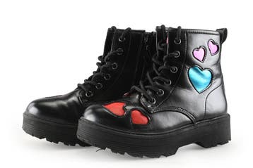 Skechers Veterboots Meisjes in maat 32 Zwart, Verzenden, Jongen of Meisje, Schoenen, Skechers