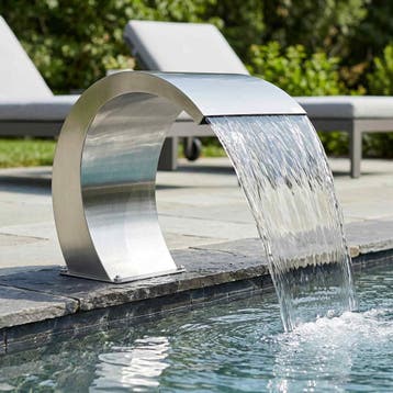 vidaXL Zwembad Fontein Zilverkleurig 61 x 30 x 71 cm, Tuin en Terras, Waterpartijen en Fonteinen, Verzenden, Nieuw