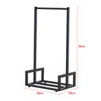 [en.casa] Brandhout Thisted rek houtopslag 50x35x95 cm metaa, Tuin en Terras, Haardhout, Verzenden