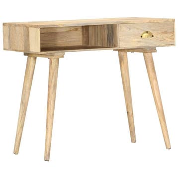 Bijzettafel mangohout | 90x45cm | Laatste Stuk!, Huis en Inrichting, 50 tot 100 cm, Rustiek, Ophalen of Verzenden, Zo goed als nieuw