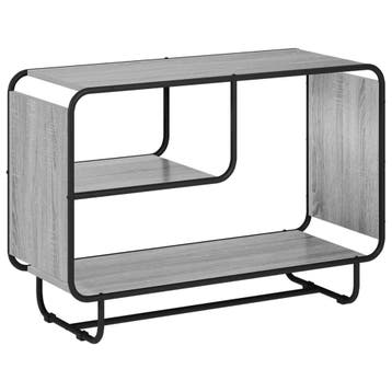 vidaXL Dressoir Grijs Sonoma 93,5 x 37,5 x 64,5 cm Bewerkt, Verzenden, Nieuw, Overige houtsoorten, Minder dan 50 cm