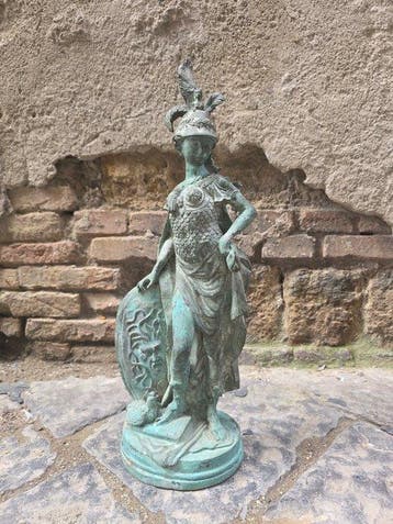 sculptuur, Atena - 61 cm - Brons, Antiek en Kunst