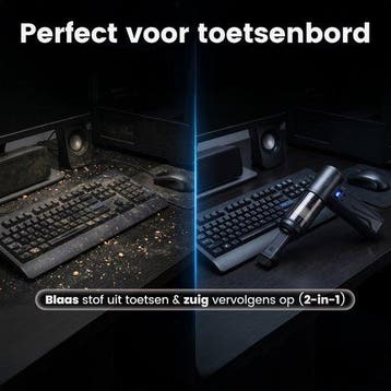 2dekans | Air duster 110.000 RPM - met Handstofzuiger - Auto, Ophalen of Verzenden, Zo goed als nieuw