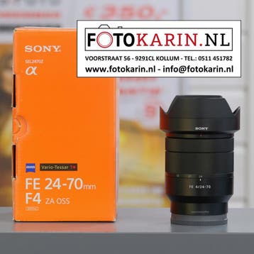 Sony FE 24-70mm f4 ZA OSS | occasion | Foto Karin Kollum, Sony E-mount, Sony, Ophalen of Verzenden, Zo goed als nieuw